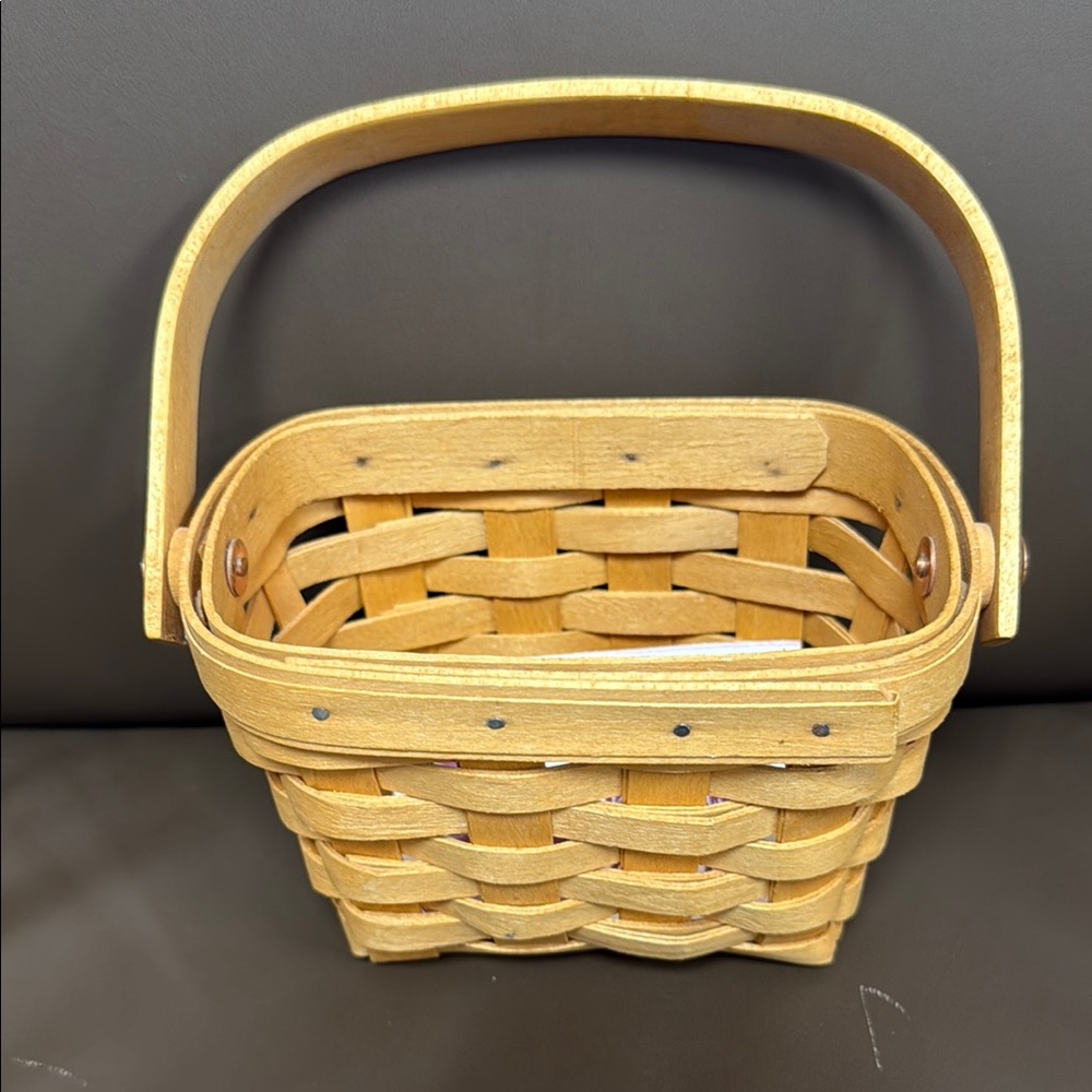 Longaberger Tan Woven Basket